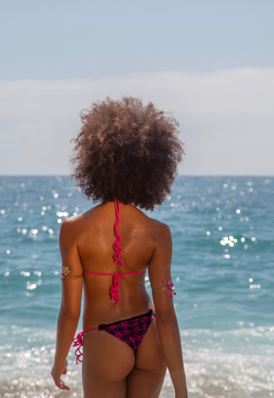 Skull Bikini Bottoms - Plaid