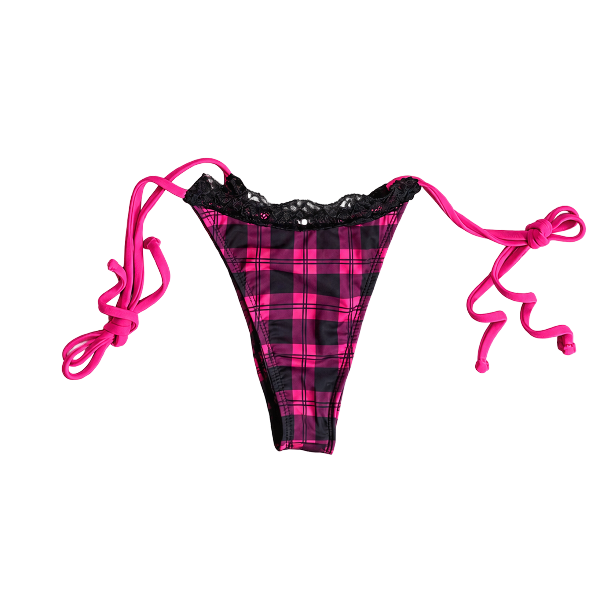 Skull Bikini Bottoms - Plaid