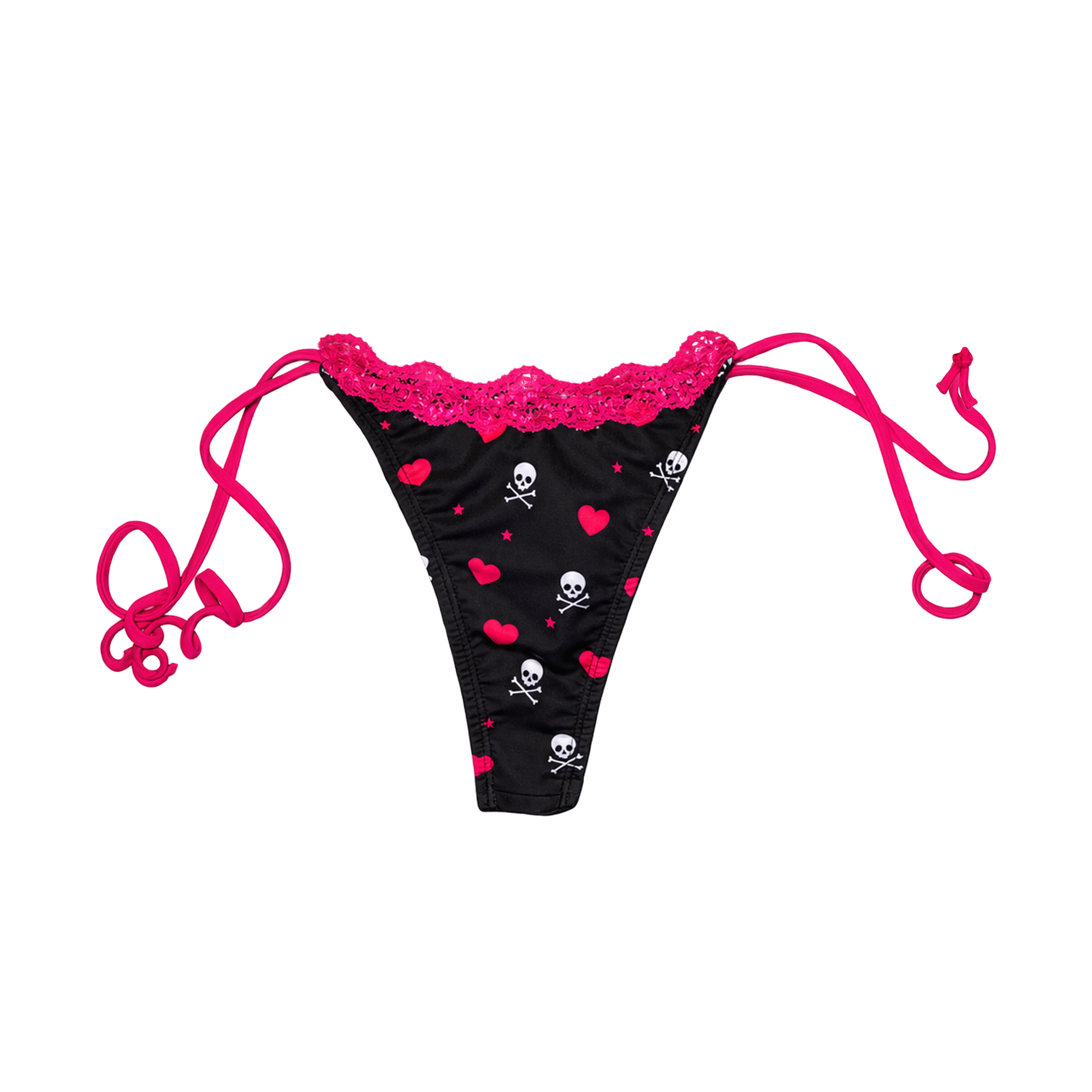 Skull Bikini Bottoms - Black